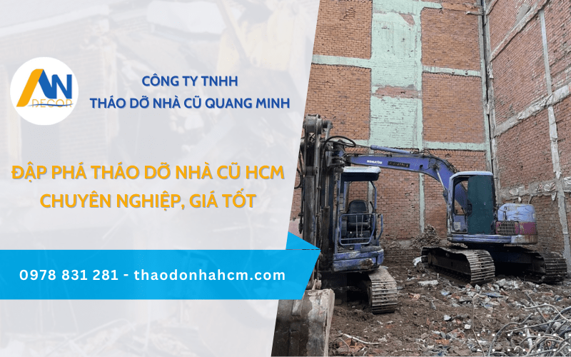 đập phá tháo dỡ nhà cũ HCM